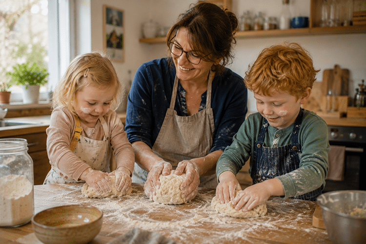 Brot backen mit Kindern – ein Nachmittag voller Magie