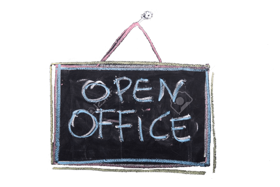 Unser Büro ist offen