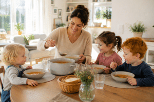 Gemeinsam essen – warum der Tisch bei der Tagesmutter so wichtig ist